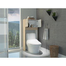 Gabinete de Baño Aqua 6, Beige y Blanco, con Dos Puertas Para Su Almacenamiento X2