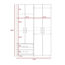 Combo para Habitación Barcelona, Incluye Closet y Mesa de Noche