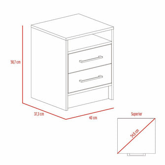 Combo para Habitación Barcelona, Incluye Closet y Mesa de Noche