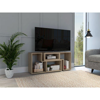 Mesa Para Tv Ascher, Beige, con Espacio Para Televisor de 50 Pulgadas  ZF