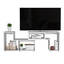 Mesa Para Tv Ascher, Blanco, con Espacio Para Televisor de 50 Pulgadas