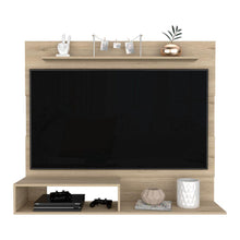 Combo para Sala, Ascher, Incluye Biblioteca, Mesa de Centro, Panel y Mesa para TV, Beige y Blanco