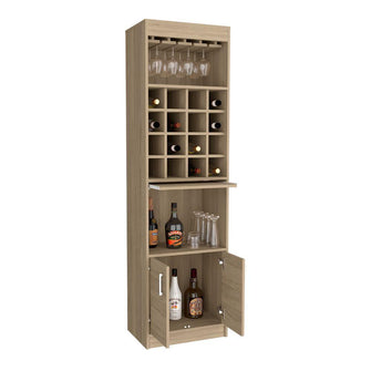 Bar Ascher, Beige, con Dos Puertas y Porta Copas  ZF