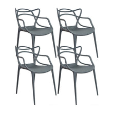 Kit por 4 Silla Solna Para Sala Comedor Jardín - Gris
