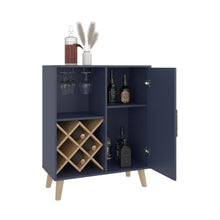 Bar Cave Love, Azul y Kronos Fresno, con Espacio Para Botellas y Porta Copas