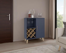 Bar Cave Love, Azul y Kronos Fresno, con Espacio Para Botellas y Porta Copas