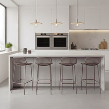 Butaco para Barra Tulum, Color Taupe, Diseño Moderno