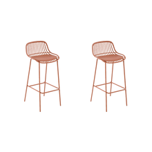 Butaco para Barra Tulum, Color Terracota, Diseño Moderno X2