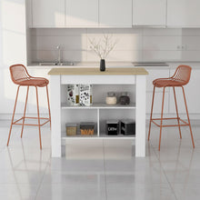 Butaco para Barra Tulum, Color Terracota, Diseño Moderno X2