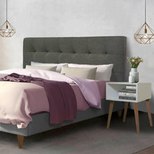 Cabecero para Cama Doble (60x140x5) Gris Memphis