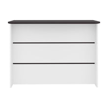 Barra de Cocina Diamante, Kronos Blanco y Kronos Wengue, Con Entrepaños ZF