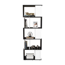 Biblioteca Noah, Wengue y Blanco Vainilla, con compartimientos para objetos de estudio