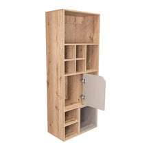 Biblioteca Sahara, Café Claro y Cocoa, con Capacidad de Múltiple Almacenamiento