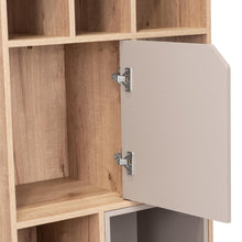 Biblioteca Sahara, Café Claro y Cocoa, con Capacidad de Múltiple Almacenamiento