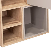 Biblioteca Sahara, Café Claro y Cocoa, con Capacidad de Múltiple Almacenamiento