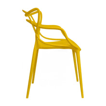 Kit por 4 Silla Solna Para Sala Comedor Jardín - Amarillo