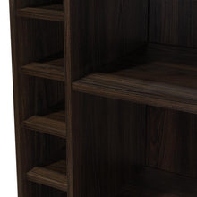 Bar Orus, Caoba y Miel, con Amplio Espacio Para Botellas y Porta Copas