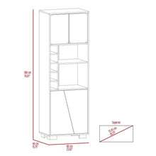 Bar Orus, Caoba y Miel, con Amplio Espacio Para Botellas y Porta Copas