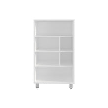 Biblioteca Tonny, Blanco, con Variedad de Espacios Para Libros y Artículos Decorativos ZF