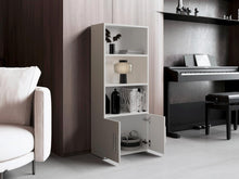Biblioteca Eco Joy, Blanco, con dos puertas abatibles