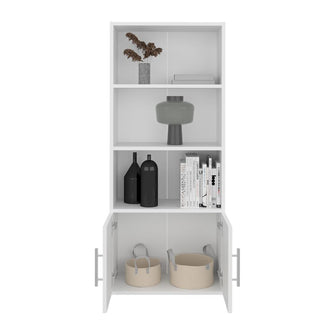 Biblioteca Eco Joy, Blanco, con dos puertas abatibles