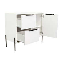 Bar Midas, Blanco Nevado, con Una Puerta Abatible y Dos Cajones