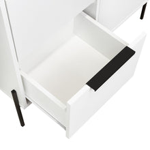 Bar Midas, Blanco Nevado, con Una Puerta Abatible y Dos Cajones