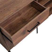 Mesa Auxiliar Sory, Nogal, con Un Cajón y Una Puerta