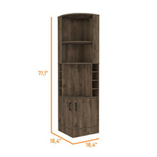 Bar Esquinero Celeste, Nogal, con Dos Puertas y Espacio Porta Copas