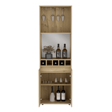 Bar Alto Prandy, Café Claro, con Amplio Espacio Para Almacenamiento de Botellas   ZF