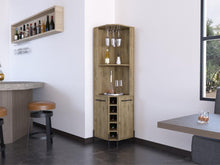 Mueble Multiusos Sharon, Macadamia, con Dos Puertas y Amplio Espacio Para Botellas