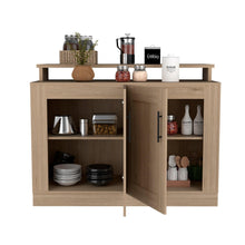 Mueble Multiusos Elica, Beige, con Amplios Espacios Para Guardar Alimentos E Implementos de Cocina