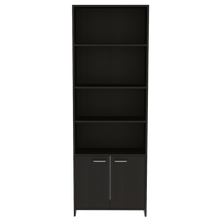 Mueble Multiusos Milán, Wengue, con Dos Puertas Abatibles y Cuatro Entrepaños