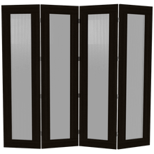 Divisor de Espacios Hera, Wengue, con Acrílico Transparente Acanalado Que Permite El Paso de La Luz