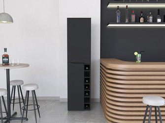 Mueble Multiusos Yeko, Wengue, con 2 Puertas y Amplio Espacio de Almacenamiento