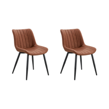 Sey de 2 Sillas Nova, Color Marrón, Con espaldar y diseño Moderno