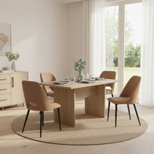 Silla Urban, Color Marrón, Con espaldar y diseño Moderno X4