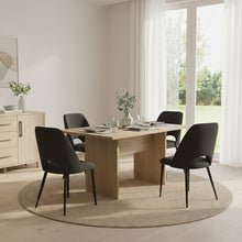 Set de 6 Sillas Urban, Color Negro, con Espaldar y Diseño Moderno