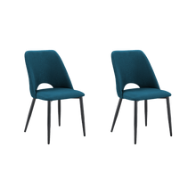 Set de 2 Sillas Urban, Color Azul, Con espaldar y diseño Moderno