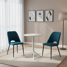 Set de 2 Sillas Urban, Color Azul, Con espaldar y diseño Moderno