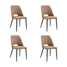 Silla Urban, Color Marrón, Con espaldar y diseño Moderno X4