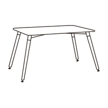 Combo Lino, Incluye Comedor y 4 Sillas En Color Negro