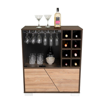 Bar Orus, Caoba y Miel con cuatro puertas batientes