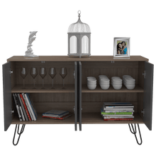 Combo para Sala, Lara, Incluye Bar y Mesa Auxiliar, Miel y Plata Oscuro