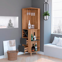 Bar Esquinero Nashira, Miel y Plata Oscuro, con Amplio Espacio de Almacenamiento y Porta Copas