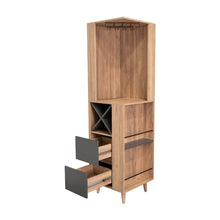 Bar Esquinero Nashira, Miel y Plata Oscuro, con Amplio Espacio de Almacenamiento y Porta Copas