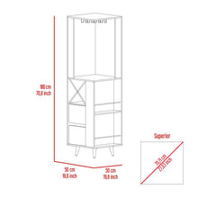 Bar Esquinero Nashira, Miel y Plata Oscuro, con Amplio Espacio de Almacenamiento y Porta Copas
