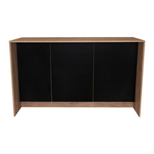 Barra de Cocina Prada, Miel y Wengue, con dos puertas batientes