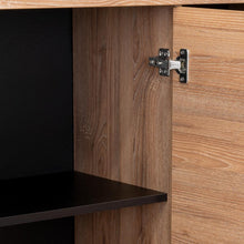 Barra de Cocina Prada, Miel y Wengue, con dos puertas batientes