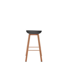 Kit de Dos Sillas Bar Dary, Negro y Café Claro, con base metal y diseño moderno
